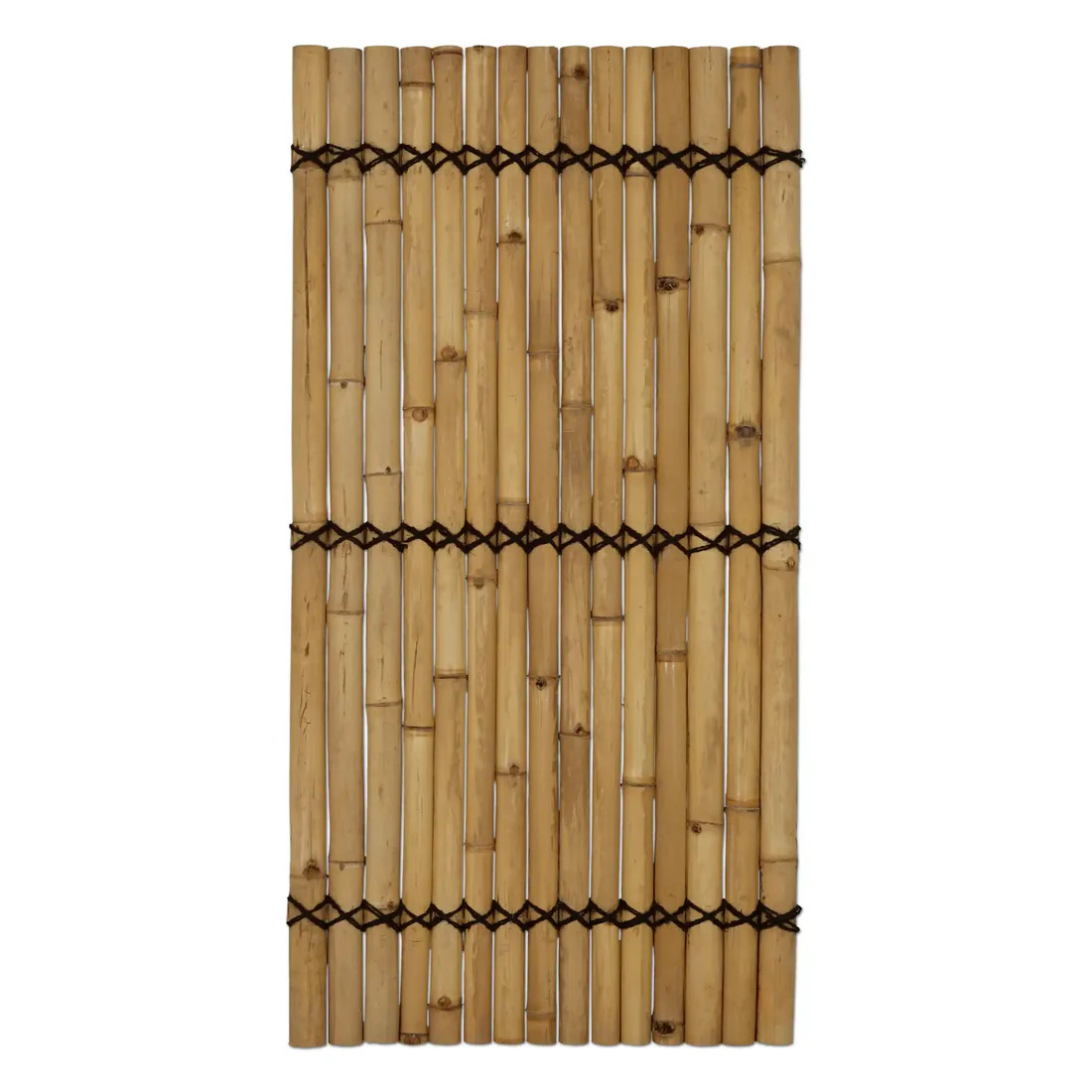 Halbrund-Bambusstab-Panel natur