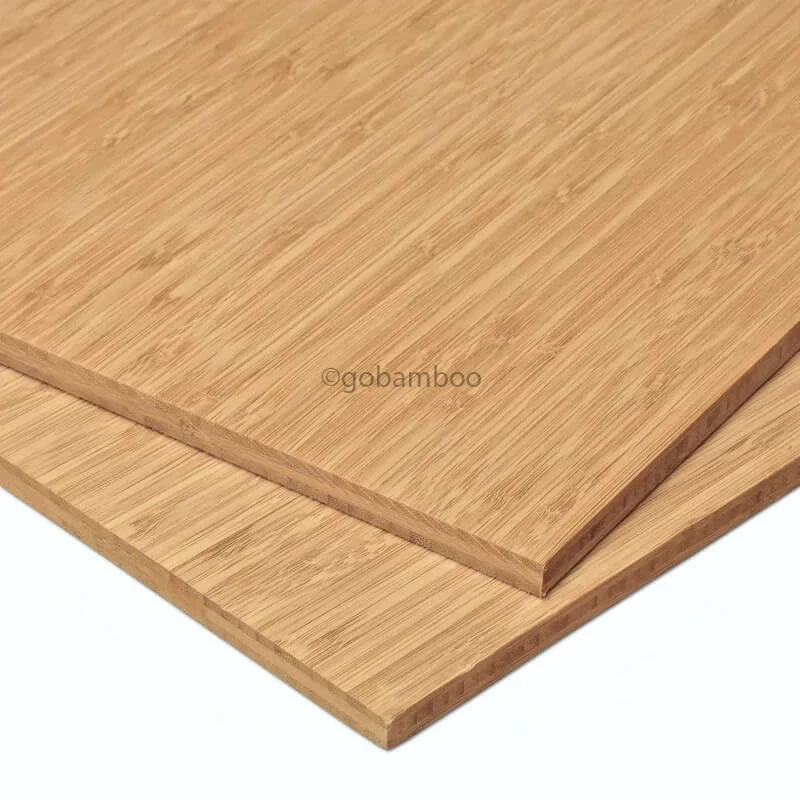 Vertikal gepresstes Bambusplatte 10 mm 3-lagig Light Caramel