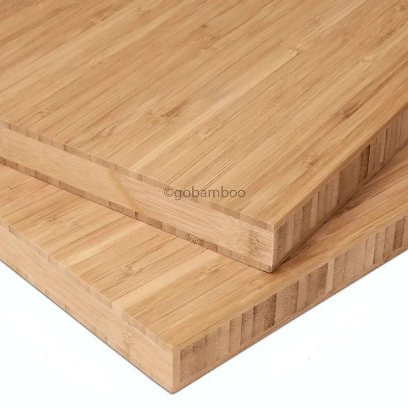 Vertikal gepresstes Bambusplatte 30 mm 3-lagig Light Caramel 