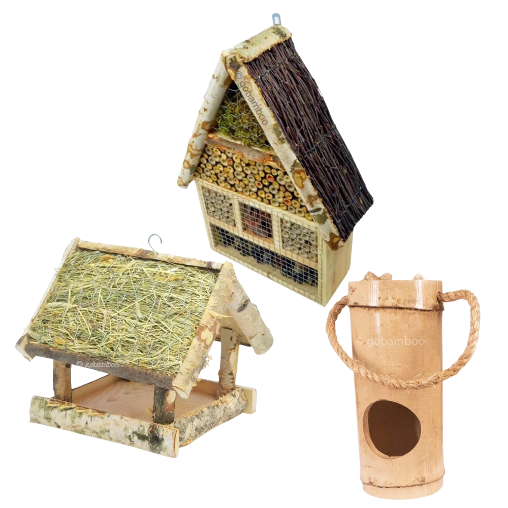 Karmniki dla ptaków i hotele dla owadów